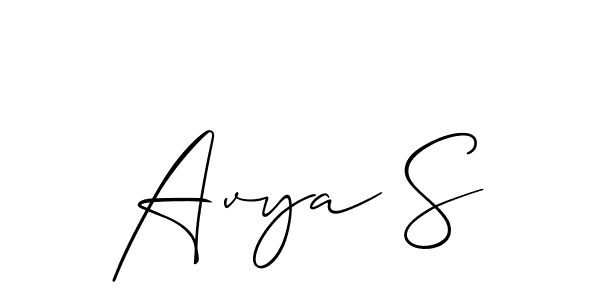 Once you've used our free online signature maker to create your best signature Allison_Script style, it's time to enjoy all of the benefits that Avya S name signing documents. Avya S signature style 2 images and pictures png