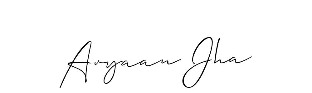 Best and Professional Signature Style for Avyaan Jha. Allison_Script Best Signature Style Collection. Avyaan Jha signature style 2 images and pictures png