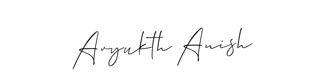 Similarly Allison_Script is the best handwritten signature design. Signature creator online .You can use it as an online autograph creator for name Avyukth Anish. Avyukth Anish signature style 2 images and pictures png