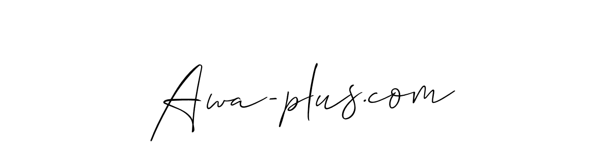 Awa-plus.com stylish signature style. Best Handwritten Sign (Allison_Script) for my name. Handwritten Signature Collection Ideas for my name Awa-plus.com. Awa-plus.com signature style 2 images and pictures png