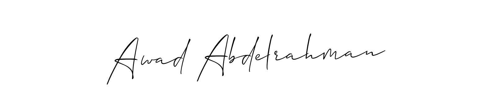 Check out images of Autograph of Awad Abdelrahman name. Actor Awad Abdelrahman Signature Style. Allison_Script is a professional sign style online. Awad Abdelrahman signature style 2 images and pictures png