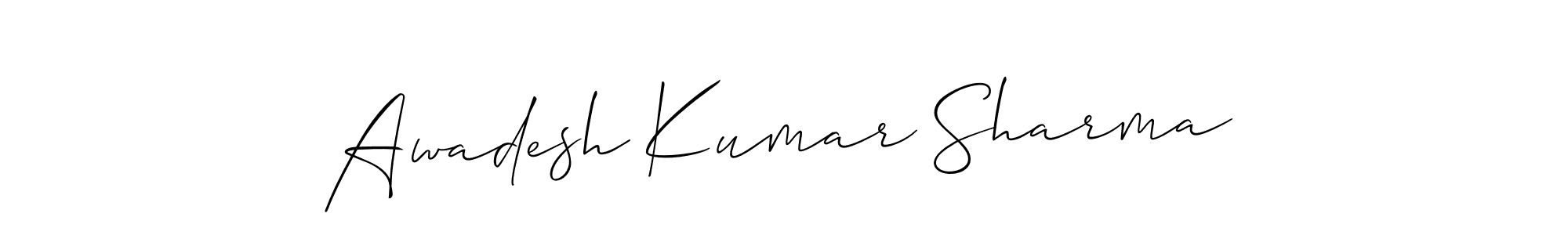 Best and Professional Signature Style for Awadesh Kumar Sharma. Allison_Script Best Signature Style Collection. Awadesh Kumar Sharma signature style 2 images and pictures png