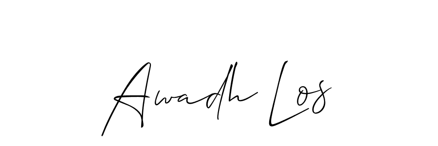 How to make Awadh Los signature? Allison_Script is a professional autograph style. Create handwritten signature for Awadh Los name. Awadh Los signature style 2 images and pictures png
