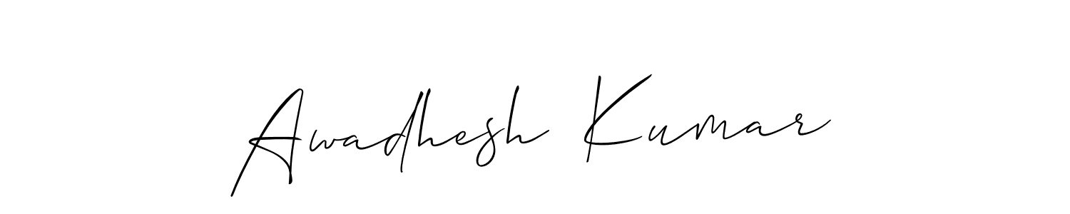 Also You can easily find your signature by using the search form. We will create Awadhesh  Kumar name handwritten signature images for you free of cost using Allison_Script sign style. Awadhesh  Kumar signature style 2 images and pictures png