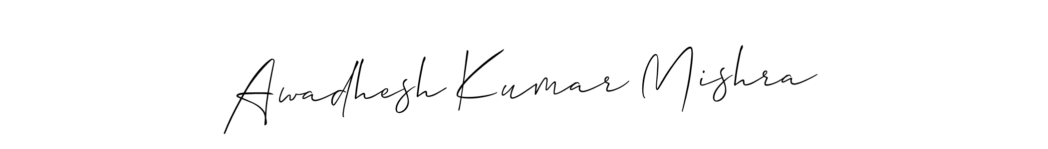 Design your own signature with our free online signature maker. With this signature software, you can create a handwritten (Allison_Script) signature for name Awadhesh Kumar Mishra. Awadhesh Kumar Mishra signature style 2 images and pictures png