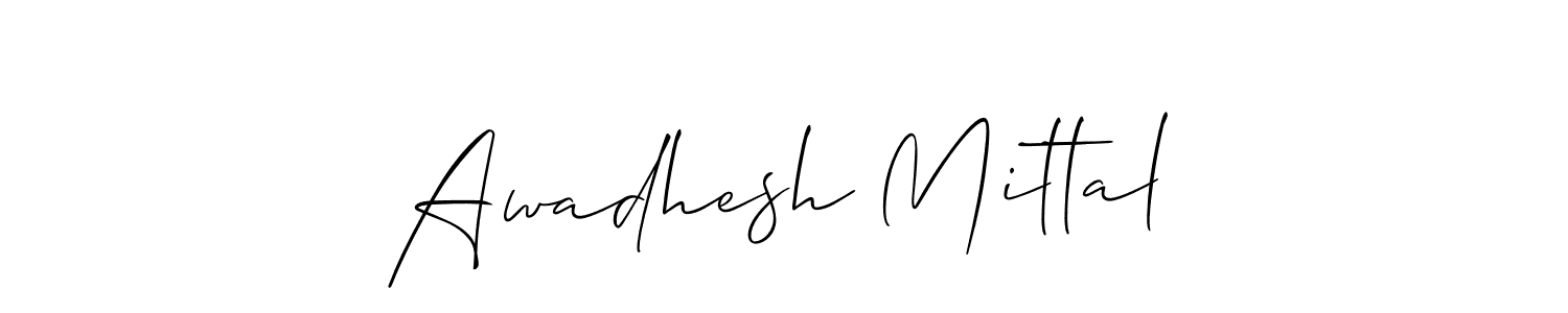 It looks lik you need a new signature style for name Awadhesh Mittal. Design unique handwritten (Allison_Script) signature with our free signature maker in just a few clicks. Awadhesh Mittal signature style 2 images and pictures png