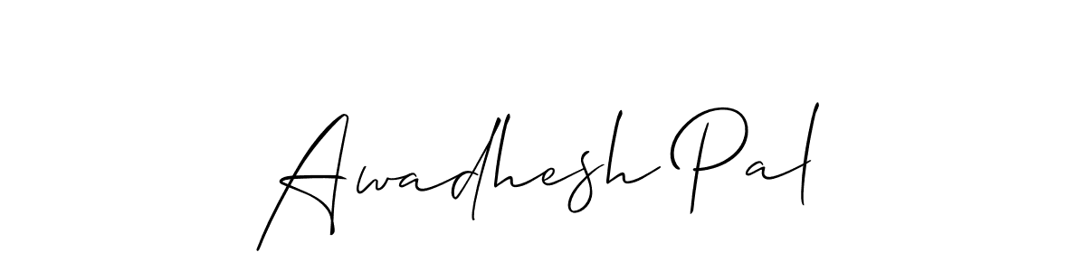 Awadhesh Pal stylish signature style. Best Handwritten Sign (Allison_Script) for my name. Handwritten Signature Collection Ideas for my name Awadhesh Pal. Awadhesh Pal signature style 2 images and pictures png