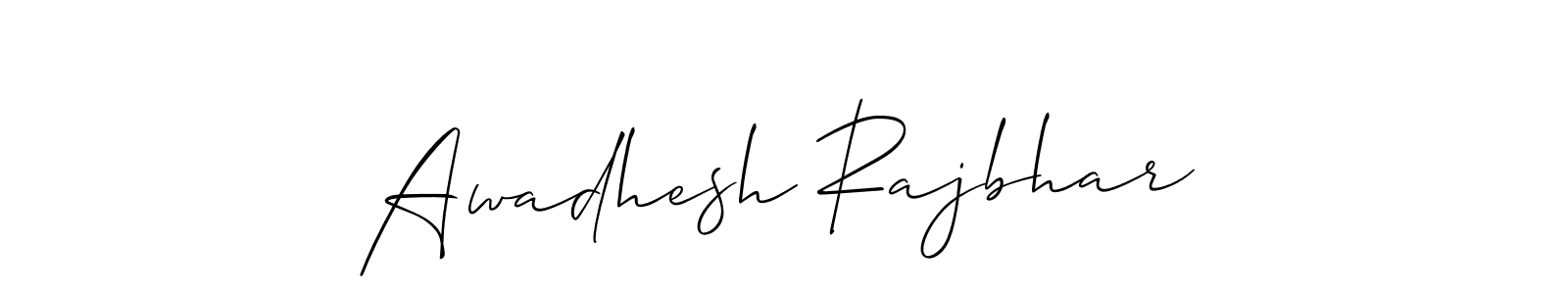 How to Draw Awadhesh Rajbhar signature style? Allison_Script is a latest design signature styles for name Awadhesh Rajbhar. Awadhesh Rajbhar signature style 2 images and pictures png