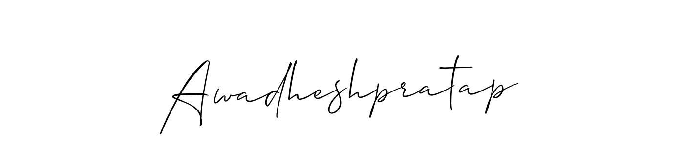 Also we have Awadheshpratap name is the best signature style. Create professional handwritten signature collection using Allison_Script autograph style. Awadheshpratap signature style 2 images and pictures png