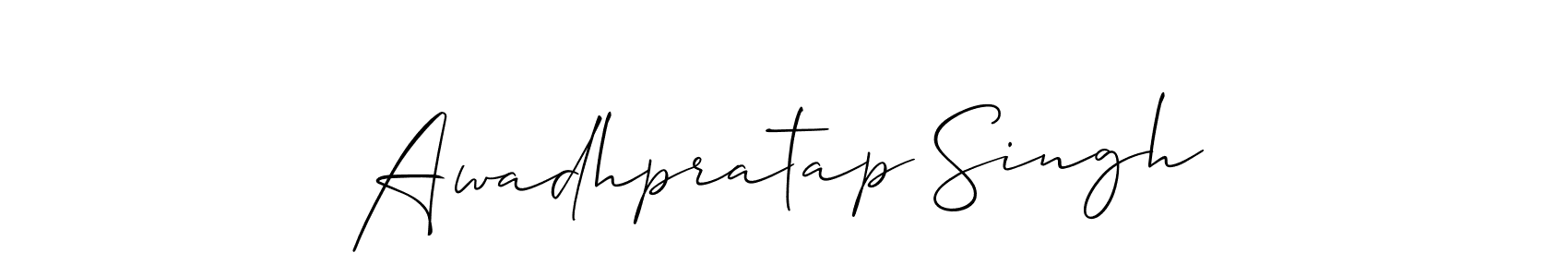 Design your own signature with our free online signature maker. With this signature software, you can create a handwritten (Allison_Script) signature for name Awadhpratap Singh. Awadhpratap Singh signature style 2 images and pictures png