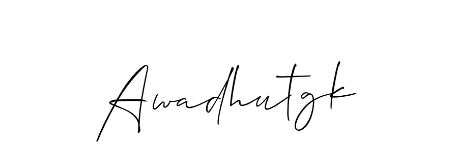 Similarly Allison_Script is the best handwritten signature design. Signature creator online .You can use it as an online autograph creator for name Awadhutgk. Awadhutgk signature style 2 images and pictures png