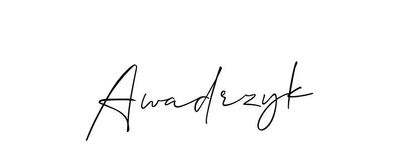 Awadrzyk stylish signature style. Best Handwritten Sign (Allison_Script) for my name. Handwritten Signature Collection Ideas for my name Awadrzyk. Awadrzyk signature style 2 images and pictures png
