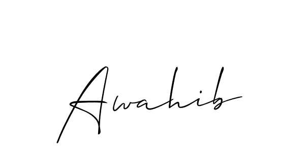 Similarly Allison_Script is the best handwritten signature design. Signature creator online .You can use it as an online autograph creator for name Awahib. Awahib signature style 2 images and pictures png