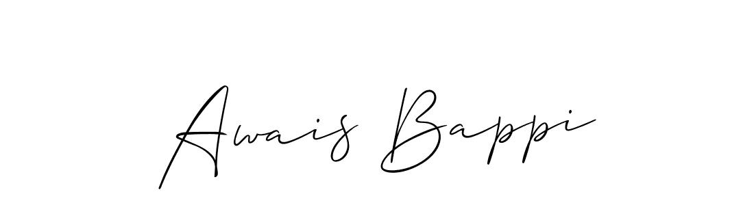 Use a signature maker to create a handwritten signature online. With this signature software, you can design (Allison_Script) your own signature for name Awais Bappi. Awais Bappi signature style 2 images and pictures png