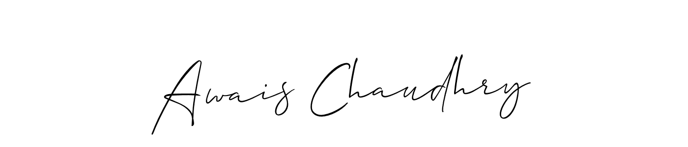 You can use this online signature creator to create a handwritten signature for the name Awais Chaudhry. This is the best online autograph maker. Awais Chaudhry signature style 2 images and pictures png