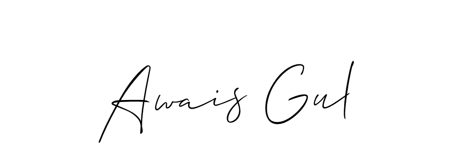 Also we have Awais Gul name is the best signature style. Create professional handwritten signature collection using Allison_Script autograph style. Awais Gul signature style 2 images and pictures png