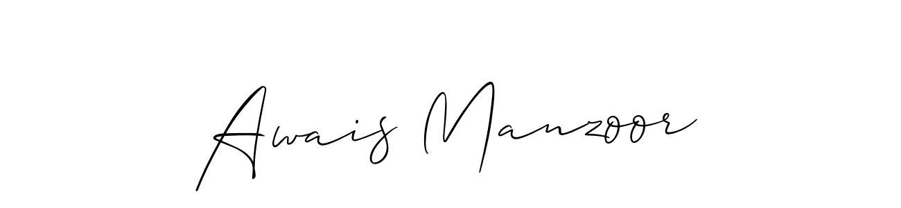 How to Draw Awais Manzoor signature style? Allison_Script is a latest design signature styles for name Awais Manzoor. Awais Manzoor signature style 2 images and pictures png