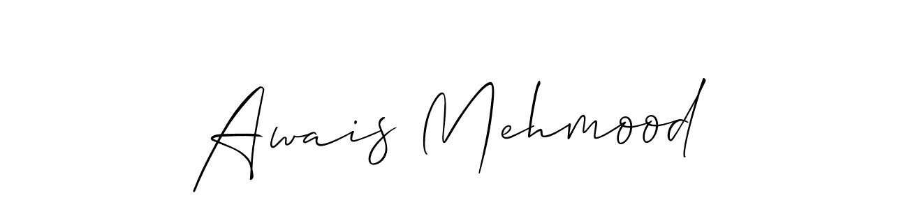 Design your own signature with our free online signature maker. With this signature software, you can create a handwritten (Allison_Script) signature for name Awais Mehmood. Awais Mehmood signature style 2 images and pictures png