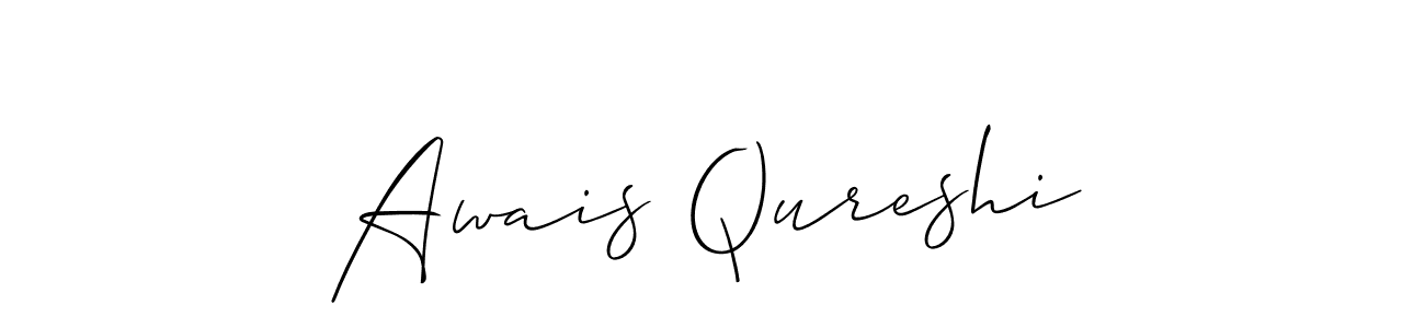 This is the best signature style for the Awais Qureshi name. Also you like these signature font (Allison_Script). Mix name signature. Awais Qureshi signature style 2 images and pictures png