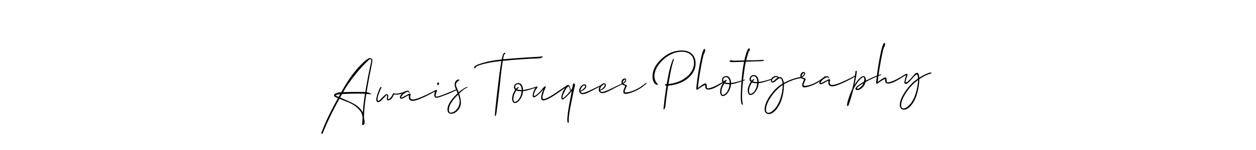 Make a short Awais Touqeer Photography signature style. Manage your documents anywhere anytime using Allison_Script. Create and add eSignatures, submit forms, share and send files easily. Awais Touqeer Photography signature style 2 images and pictures png