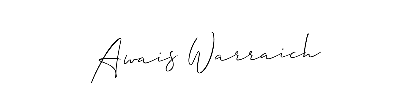 Make a beautiful signature design for name Awais Warraich. Use this online signature maker to create a handwritten signature for free. Awais Warraich signature style 2 images and pictures png