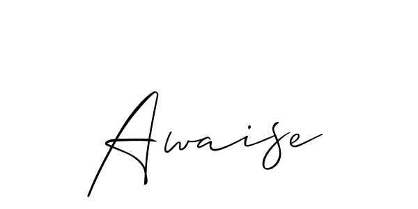 How to make Awaise name signature. Use Allison_Script style for creating short signs online. This is the latest handwritten sign. Awaise signature style 2 images and pictures png