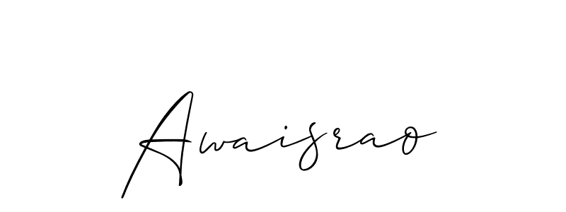 Make a beautiful signature design for name Awaisrao. With this signature (Allison_Script) style, you can create a handwritten signature for free. Awaisrao signature style 2 images and pictures png