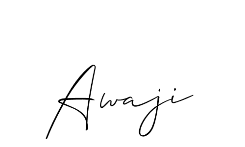 Also You can easily find your signature by using the search form. We will create Awaji name handwritten signature images for you free of cost using Allison_Script sign style. Awaji signature style 2 images and pictures png