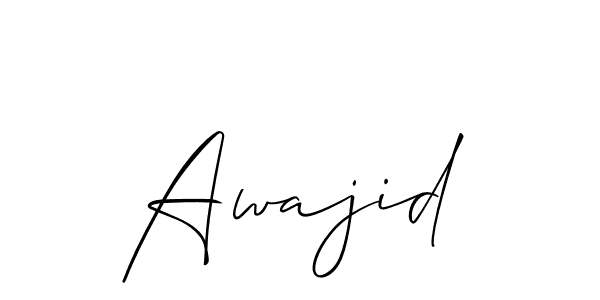 Best and Professional Signature Style for Awajid. Allison_Script Best Signature Style Collection. Awajid signature style 2 images and pictures png