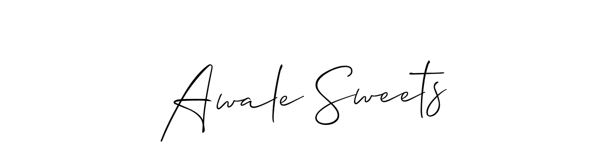 Best and Professional Signature Style for Awale Sweets. Allison_Script Best Signature Style Collection. Awale Sweets signature style 2 images and pictures png