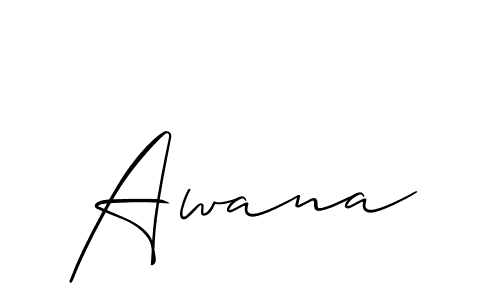 if you are searching for the best signature style for your name Awana. so please give up your signature search. here we have designed multiple signature styles  using Allison_Script. Awana signature style 2 images and pictures png