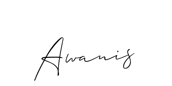 How to Draw Awanis signature style? Allison_Script is a latest design signature styles for name Awanis. Awanis signature style 2 images and pictures png