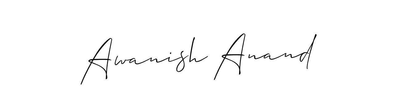 Best and Professional Signature Style for Awanish Anand. Allison_Script Best Signature Style Collection. Awanish Anand signature style 2 images and pictures png