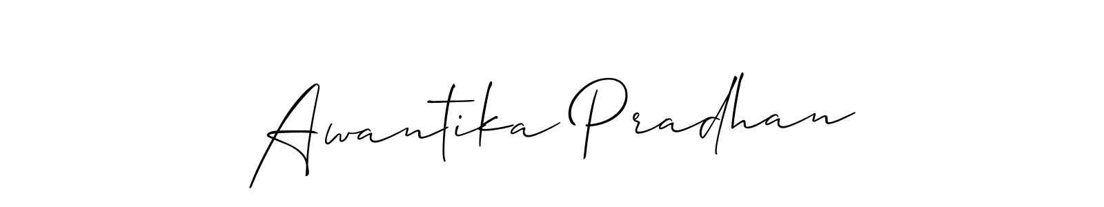 How to make Awantika Pradhan signature? Allison_Script is a professional autograph style. Create handwritten signature for Awantika Pradhan name. Awantika Pradhan signature style 2 images and pictures png