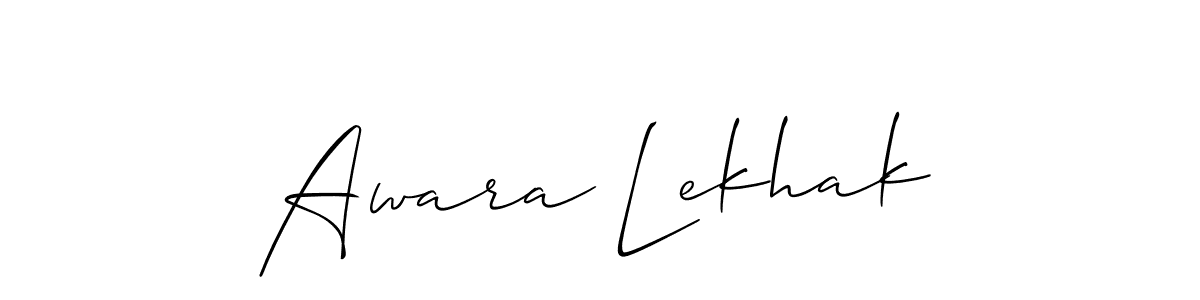 Also You can easily find your signature by using the search form. We will create Awara Lekhak name handwritten signature images for you free of cost using Allison_Script sign style. Awara Lekhak signature style 2 images and pictures png