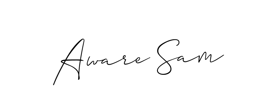 Similarly Allison_Script is the best handwritten signature design. Signature creator online .You can use it as an online autograph creator for name Aware Sam. Aware Sam signature style 2 images and pictures png