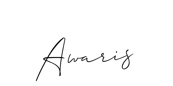 Awaris stylish signature style. Best Handwritten Sign (Allison_Script) for my name. Handwritten Signature Collection Ideas for my name Awaris. Awaris signature style 2 images and pictures png