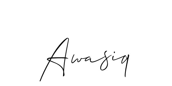 It looks lik you need a new signature style for name Awasiq. Design unique handwritten (Allison_Script) signature with our free signature maker in just a few clicks. Awasiq signature style 2 images and pictures png