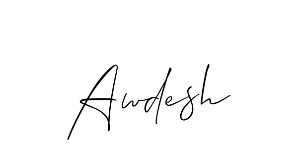 You can use this online signature creator to create a handwritten signature for the name Awdesh. This is the best online autograph maker. Awdesh signature style 2 images and pictures png