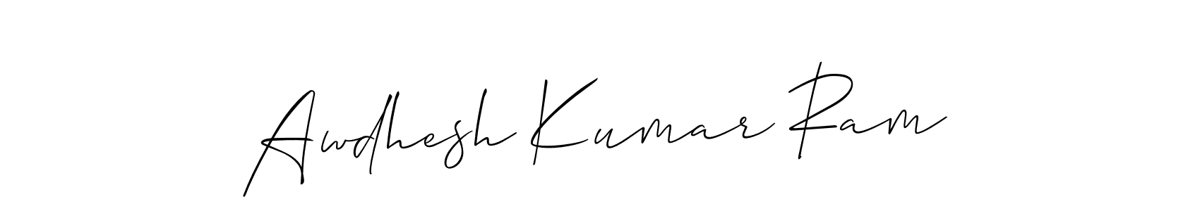 See photos of Awdhesh Kumar Ram official signature by Spectra . Check more albums & portfolios. Read reviews & check more about Allison_Script font. Awdhesh Kumar Ram signature style 2 images and pictures png