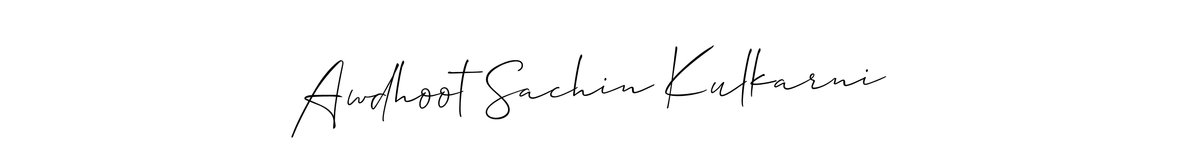 Best and Professional Signature Style for Awdhoot Sachin Kulkarni. Allison_Script Best Signature Style Collection. Awdhoot Sachin Kulkarni signature style 2 images and pictures png