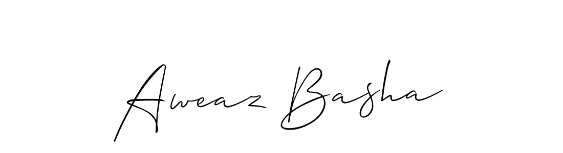 Create a beautiful signature design for name Aweaz Basha. With this signature (Allison_Script) fonts, you can make a handwritten signature for free. Aweaz Basha signature style 2 images and pictures png