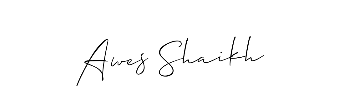 Best and Professional Signature Style for Awes Shaikh. Allison_Script Best Signature Style Collection. Awes Shaikh signature style 2 images and pictures png