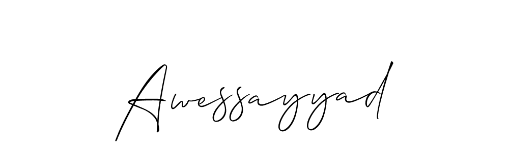 How to Draw Awessayyad signature style? Allison_Script is a latest design signature styles for name Awessayyad. Awessayyad signature style 2 images and pictures png