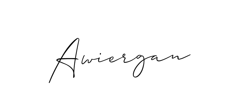 Also we have Awiergan name is the best signature style. Create professional handwritten signature collection using Allison_Script autograph style. Awiergan signature style 2 images and pictures png