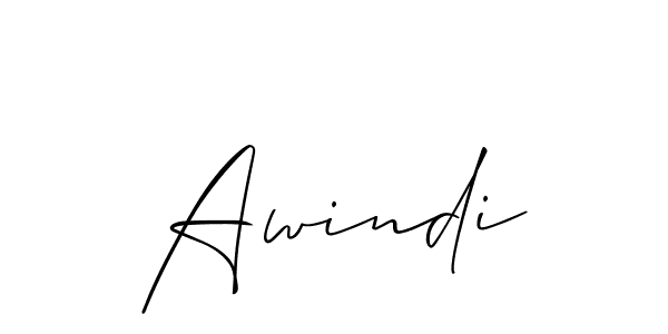Here are the top 10 professional signature styles for the name Awindi. These are the best autograph styles you can use for your name. Awindi signature style 2 images and pictures png