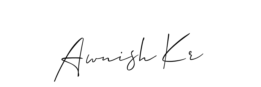 Here are the top 10 professional signature styles for the name Awnish Kr. These are the best autograph styles you can use for your name. Awnish Kr signature style 2 images and pictures png