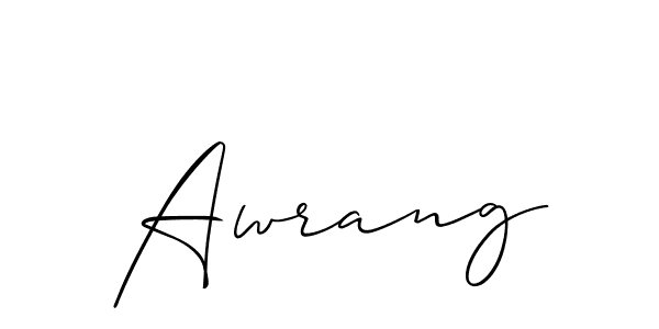 if you are searching for the best signature style for your name Awrang. so please give up your signature search. here we have designed multiple signature styles  using Allison_Script. Awrang signature style 2 images and pictures png