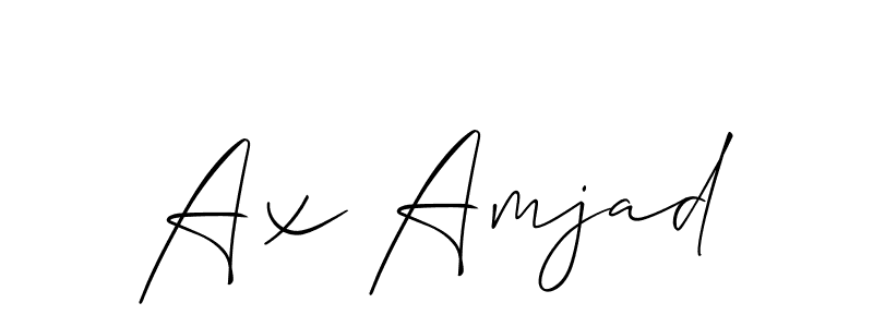 Make a short Ax Amjad signature style. Manage your documents anywhere anytime using Allison_Script. Create and add eSignatures, submit forms, share and send files easily. Ax Amjad signature style 2 images and pictures png
