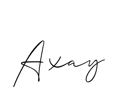 Create a beautiful signature design for name Axay. With this signature (Allison_Script) fonts, you can make a handwritten signature for free. Axay signature style 2 images and pictures png